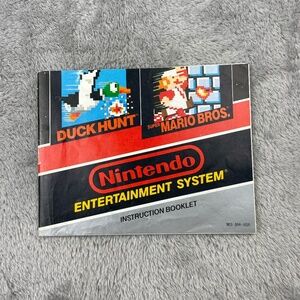 Duck Hunt Super Mario Bros Nintendo NES Authentic Original MANUAL ONLY